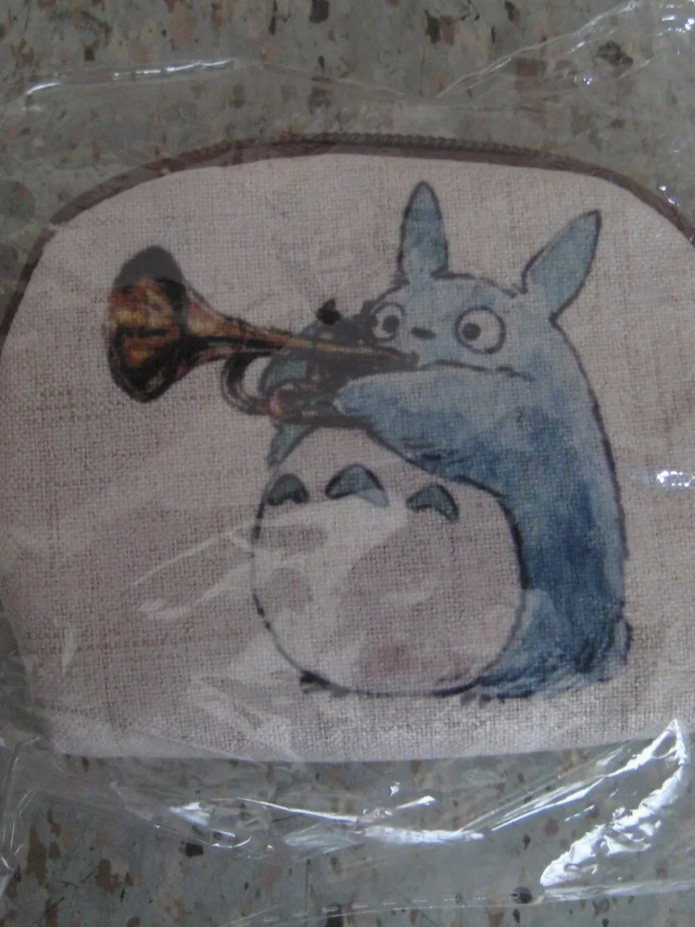 Totoro Playing Trumpet Coin Pouch